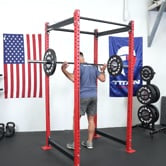 T-3 Series Power Rack | Red / No Weight Plate Holders