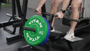 Plate-Loaded Standing T-Bar Row Machine