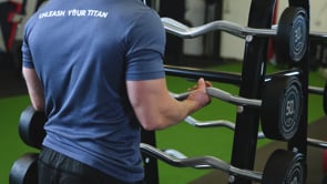 40 LB EZ Curl Fixed Urethane Barbell