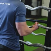 30 LB EZ Curl Fixed Rubber Barbell