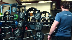 100 LB Straight Fixed Rubber Barbell