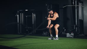 Black Poly Dacron Battle Ropes | 40 FT / 1.5"