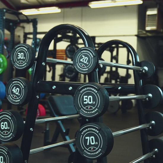 Straight Fixed Rubber Barbells