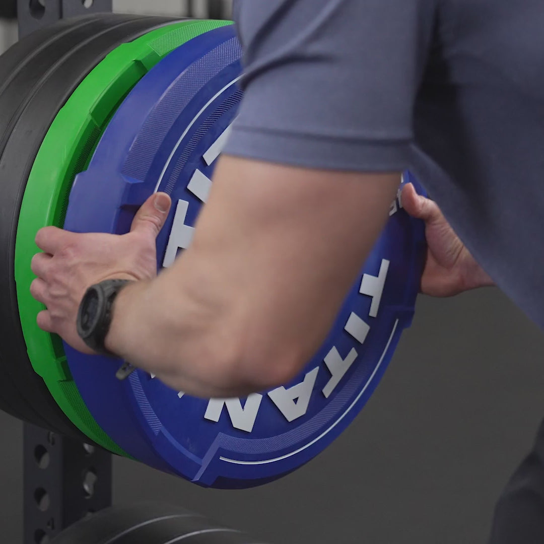 45 LB Single EZ-Grip Color Bumper Plate