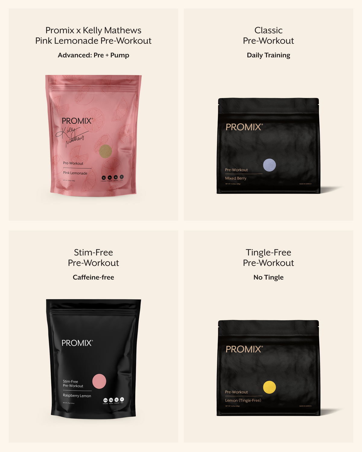 Promix Pre-Workout | Performance / 30 Serving Pouch / Pink Lemonade