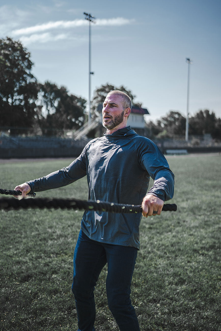 Barbell Apparel Stealth Hoodie | Charcoal - view 29